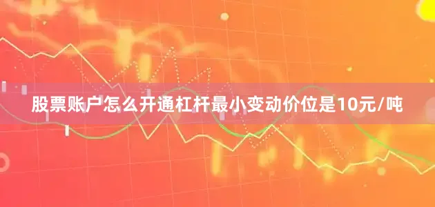 股票账户怎么开通杠杆最小变动价位是10元/吨