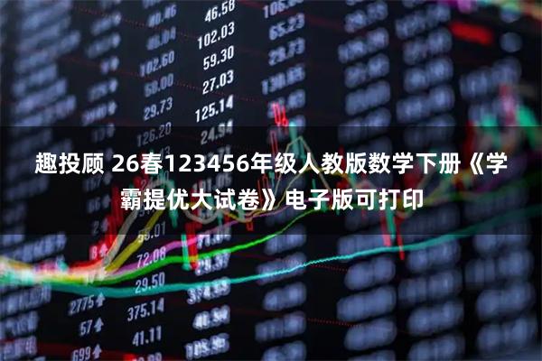 趣投顾 26春123456年级人教版数学下册《学霸提优大试卷》电子版可打印